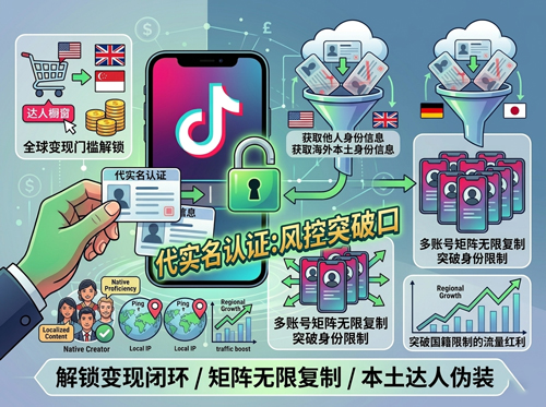 TikTok 真人实名认证（代办）