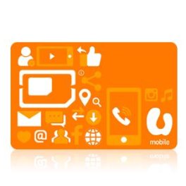 马来西亚手机电话卡Umobile（橙卡）在线充值