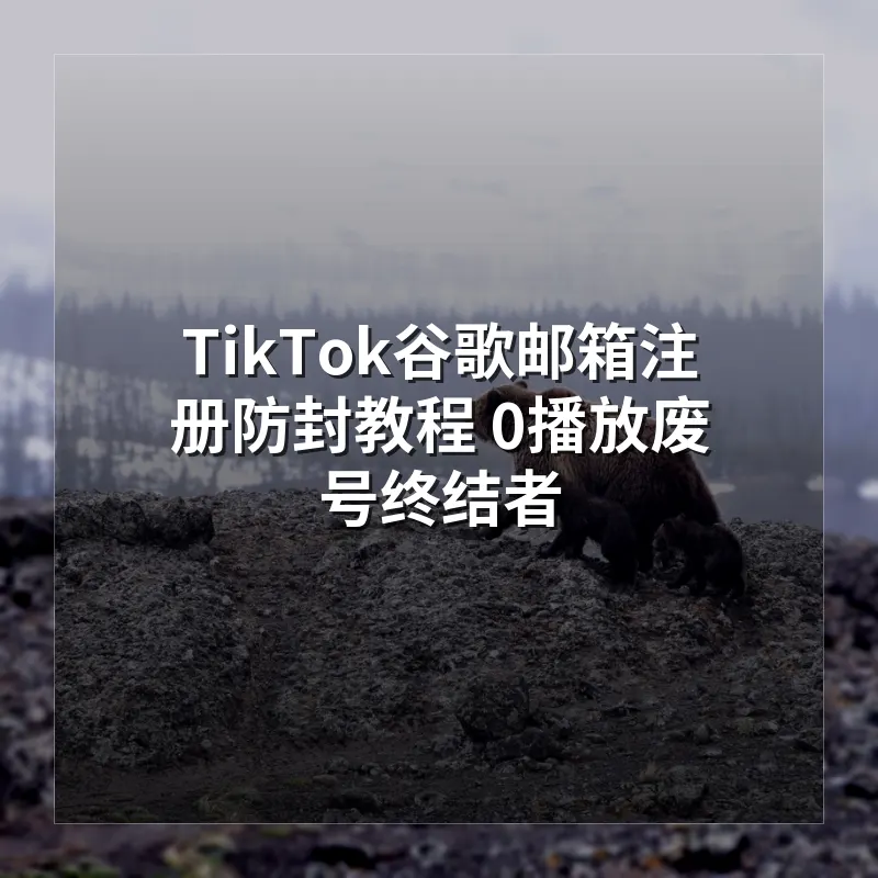 TikTok谷歌邮箱注册防封教程 0播放废号终结者 微软邮箱才是起号核心资源