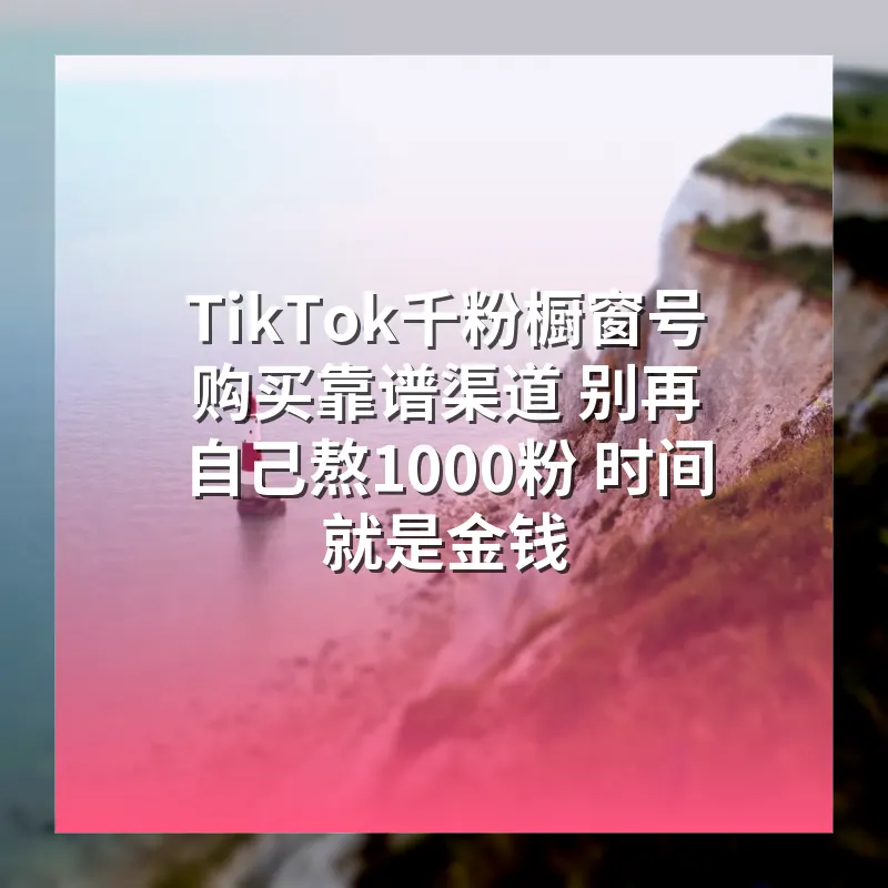 TikTok千粉橱窗号购买靠谱渠道 别再自己熬1000粉 时间就是金钱