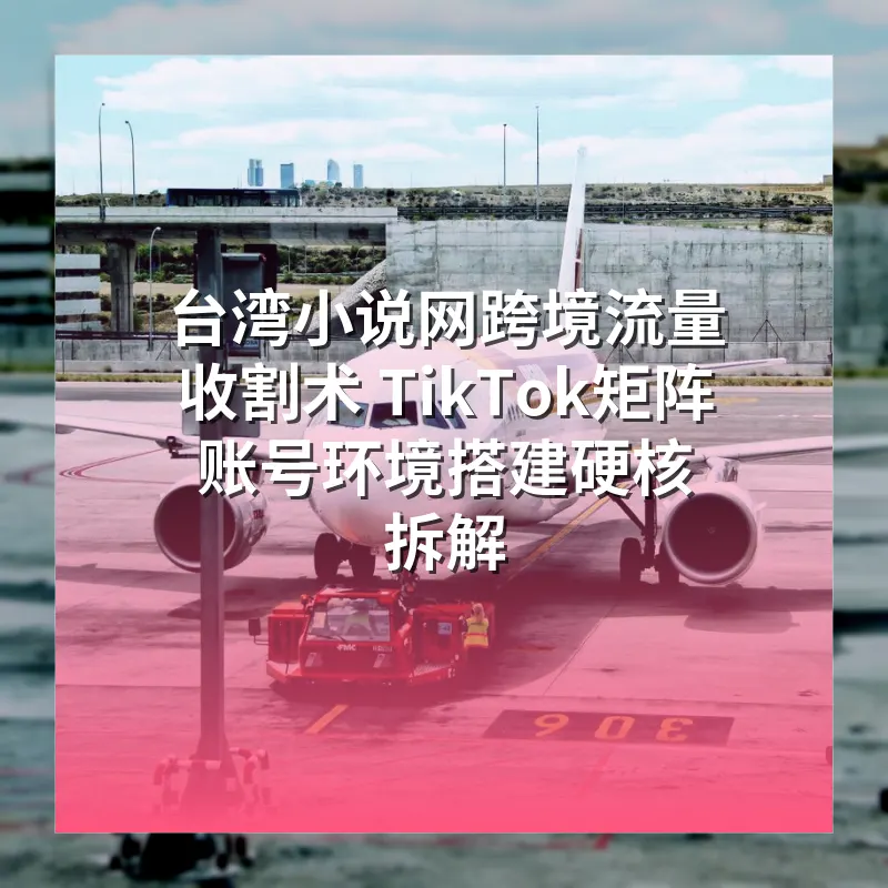 台湾小说网跨境流量收割术 TikTok矩阵账号环境搭建硬核拆解