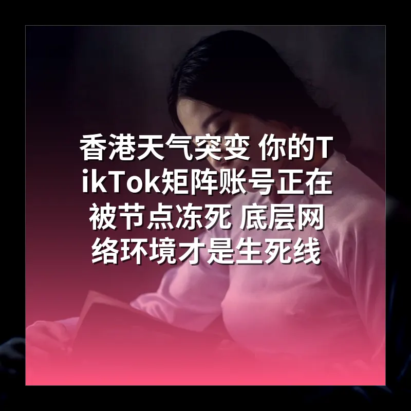香港天气突变 你的TikTok矩阵账号正在被节点冻死 底层网络环境才是生死线